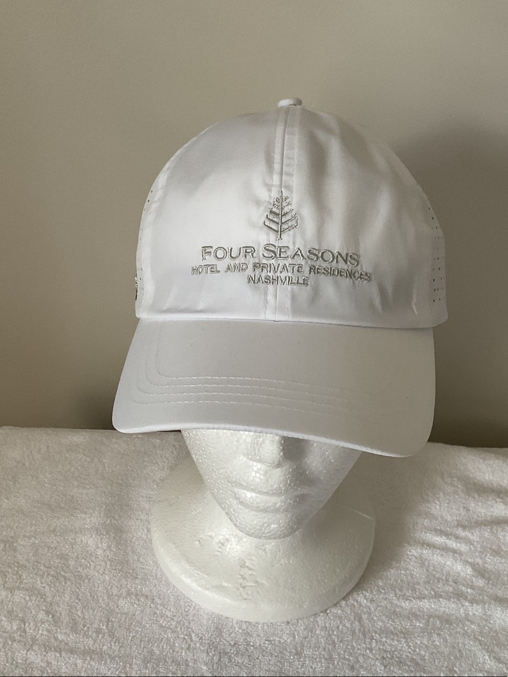 Four Seasons Nashville Hotel & Private Residences Embroidered White Baseball Cap